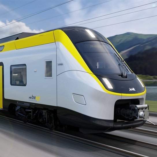 Doppelstockzug Alstom in bwegt Design