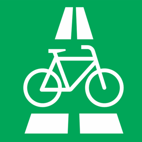 Radschnellweg Piktogramm
