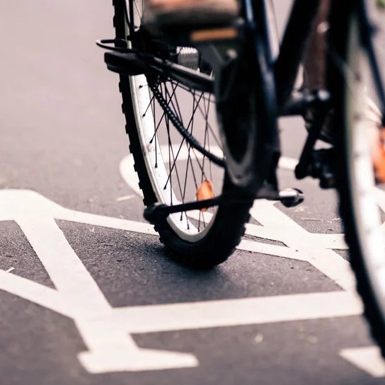 Fahrrad auf Radweg
